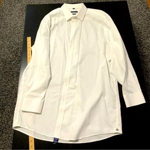 Grafton Button Down white Long Sleeve 2 ply non-iron dress Shirt …